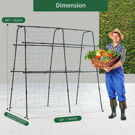 5 x 5 x 2 ft Garden Cucumber Trellis for Climbing Plants