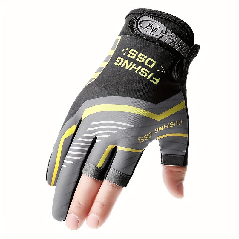 1 Pair Of Breathable Fishing Gloves