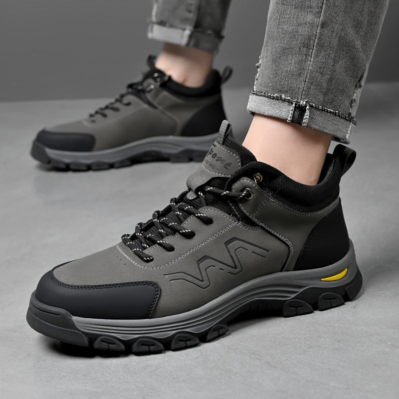 Men'S Outdoor Hiking Boots: Durable, Grip-Tech Rubber Soles, Lightweight, And - Perfect for Spring & Autumn
