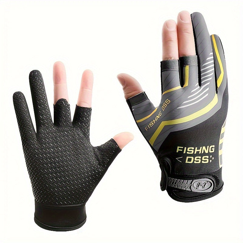 1 Pair Of Breathable Fishing Gloves