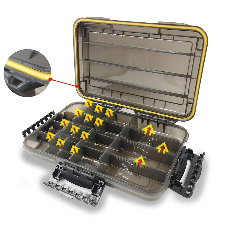 Fishing Tackle Box Organizer Waterproof Bait Box With Removable Compartments