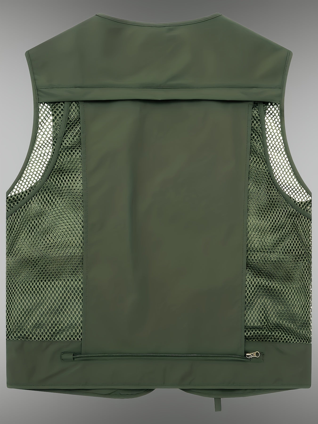 Multi-pocket Cargo Vest, Men's Casual Outwear Zip Up Vest