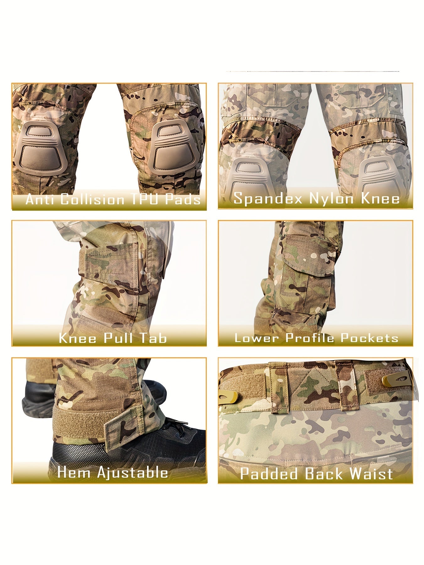 Men's Outdoor Tactical Pants (with Knee Pads)