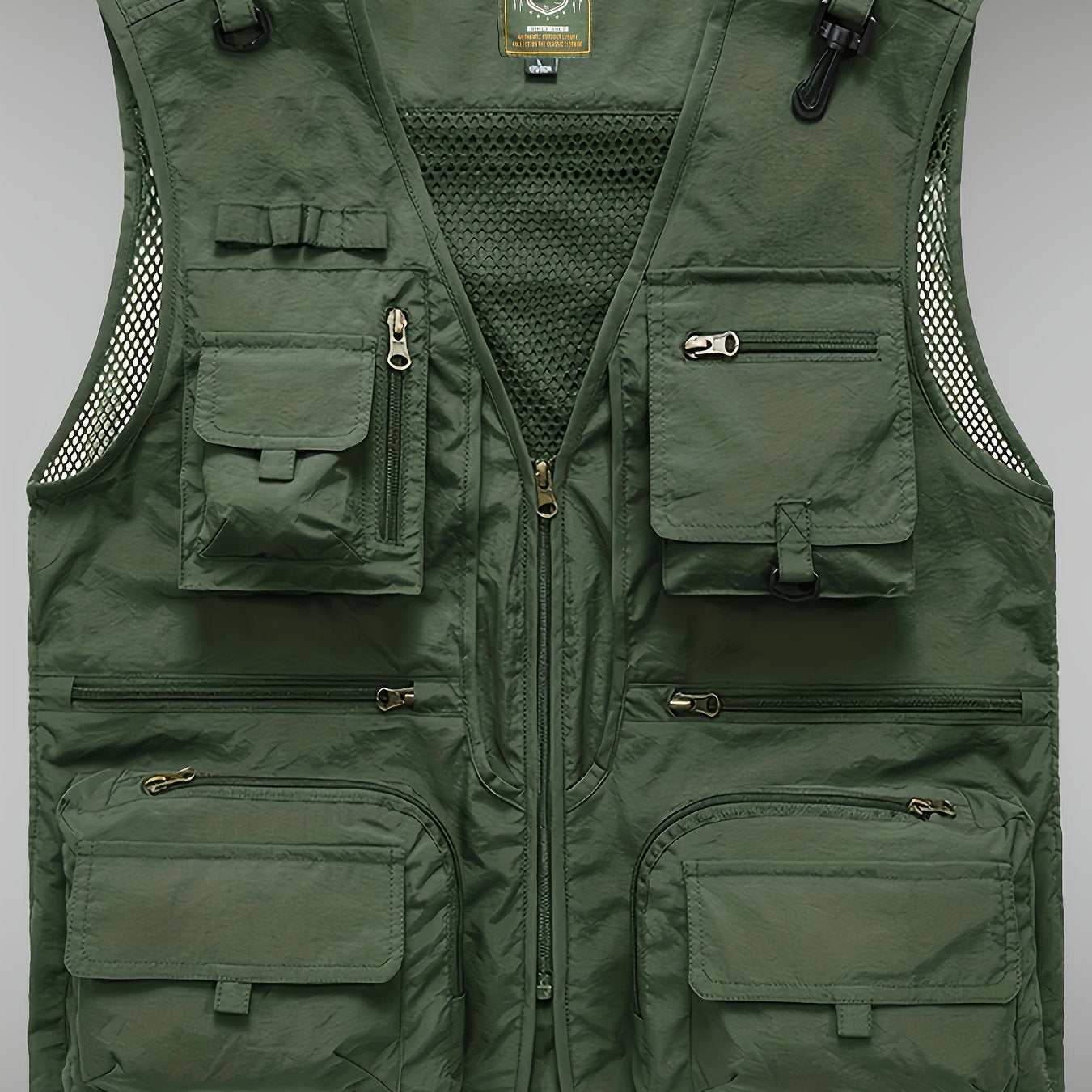 Multi-pocket Cargo Vest, Men's Casual Outwear Zip Up Vest