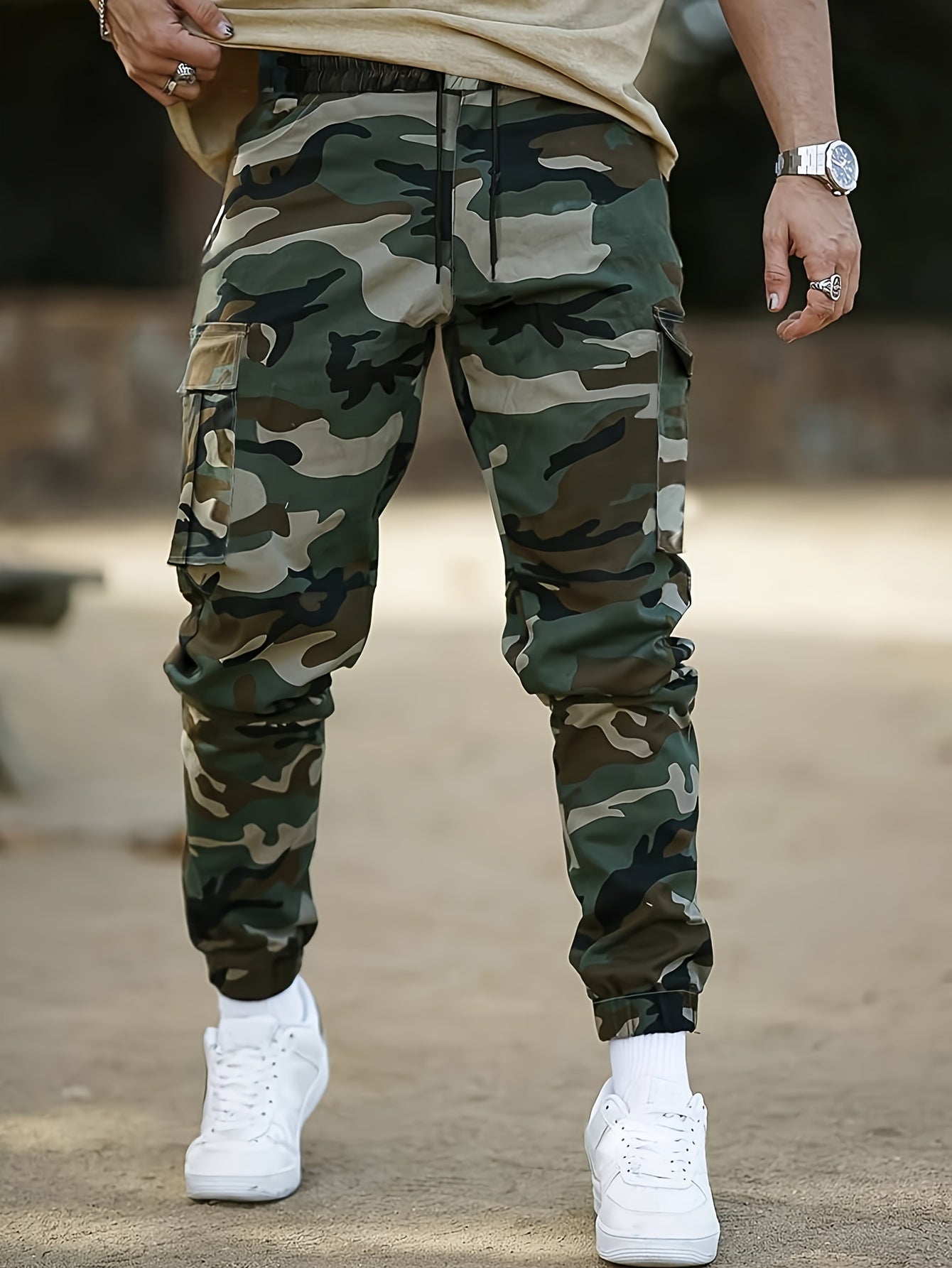 Men's Camouflage Multi-functional Cargo Pants