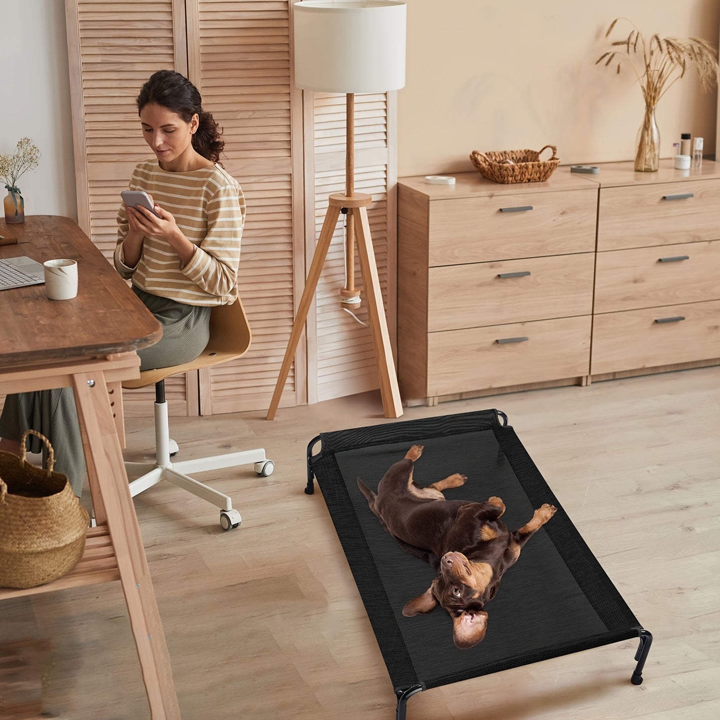 Elevated Dog Bed, Suitable For Large Dogs