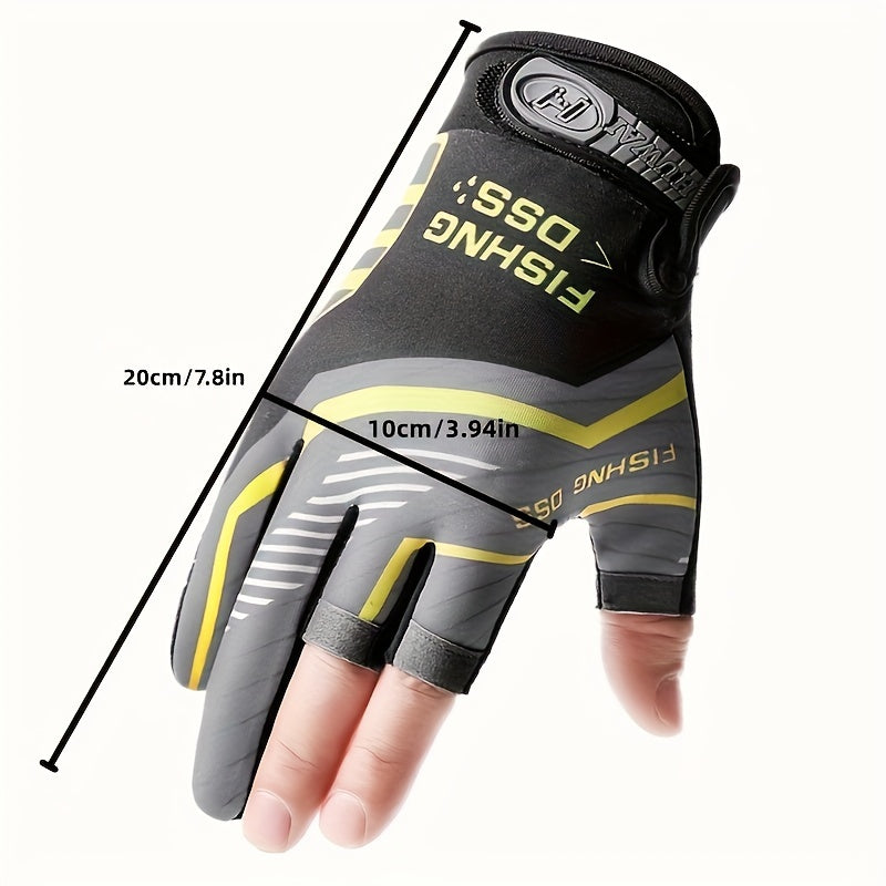 1 Pair Of Breathable Fishing Gloves