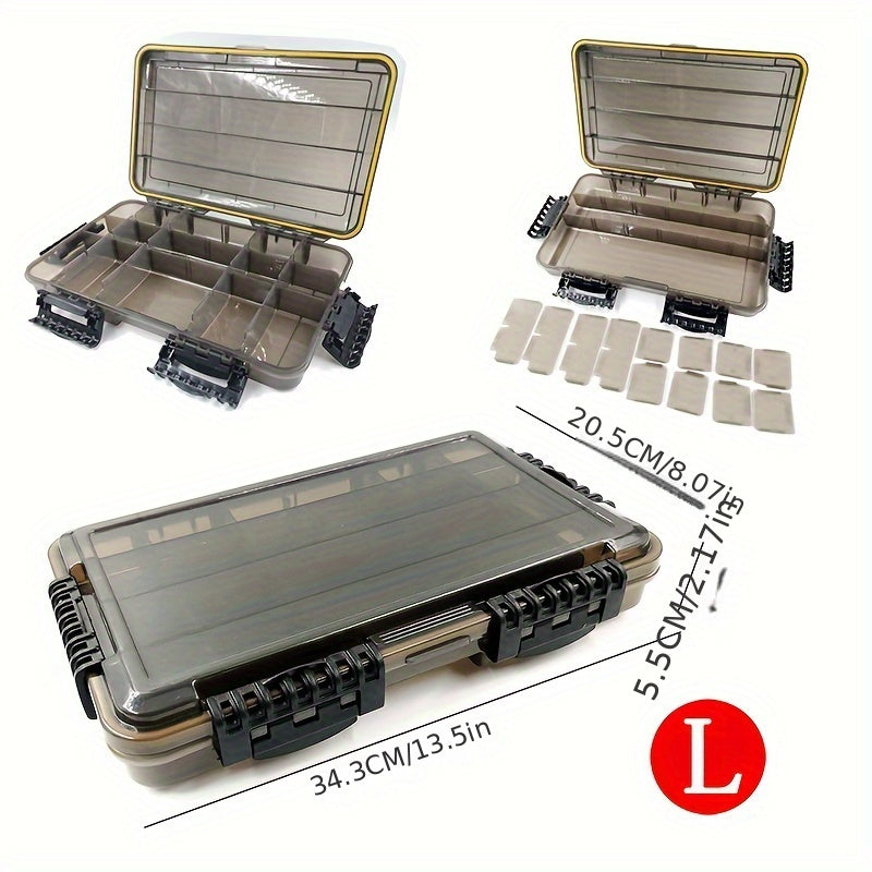 Fishing Tackle Box Organizer Waterproof Bait Box With Removable Compartments