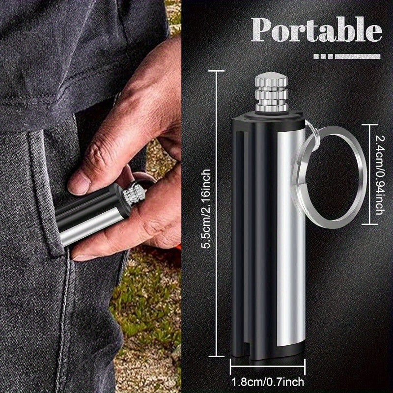 5 Pack Permanent Match Lights, Flint Metal Match Lights, Waterproof Emergency Survival Match Lights