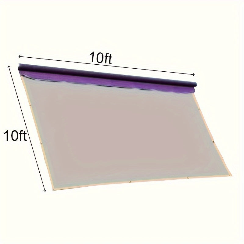 RV Awning Sun Shade Screen UV Blocker Kit For Motorhomes, Campers, Gray Mesh Sunshade