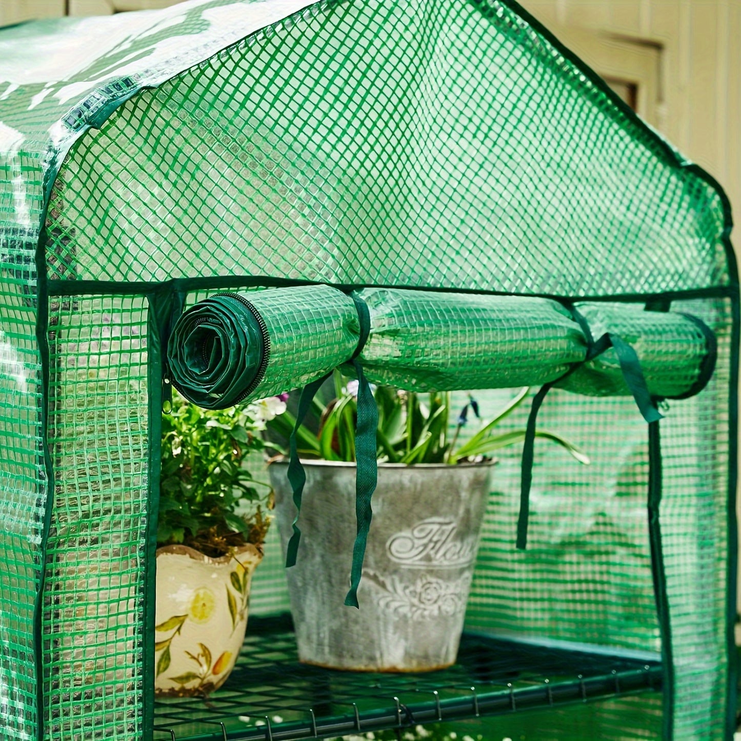 Mini Greenhouse, Plant Green House, Rack Stand Portable Greenhouses for Outdoor & Indoor with Strong Reinforced PE Cover