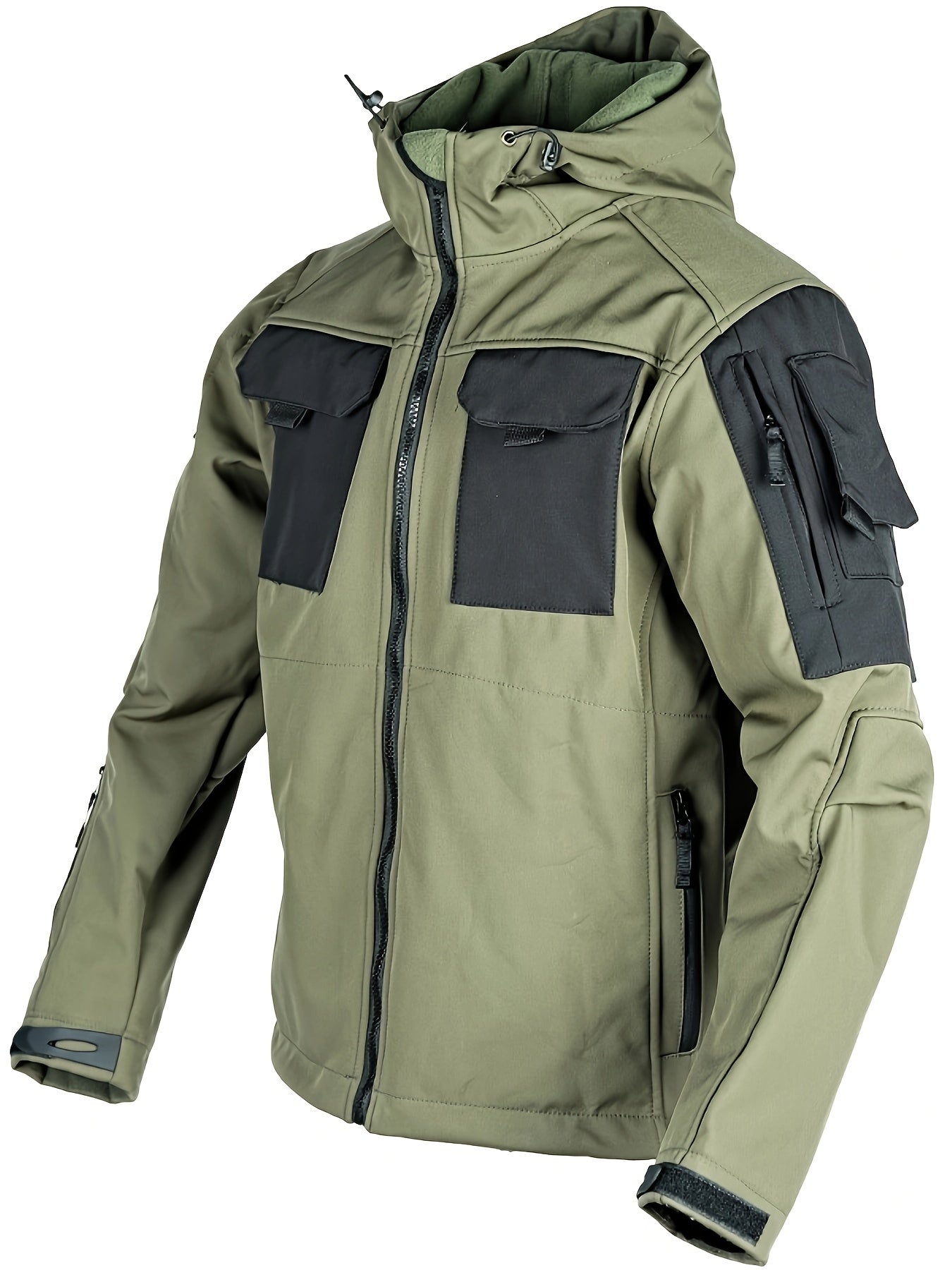 Men's Outdoor Zippered Jacket with Pockets