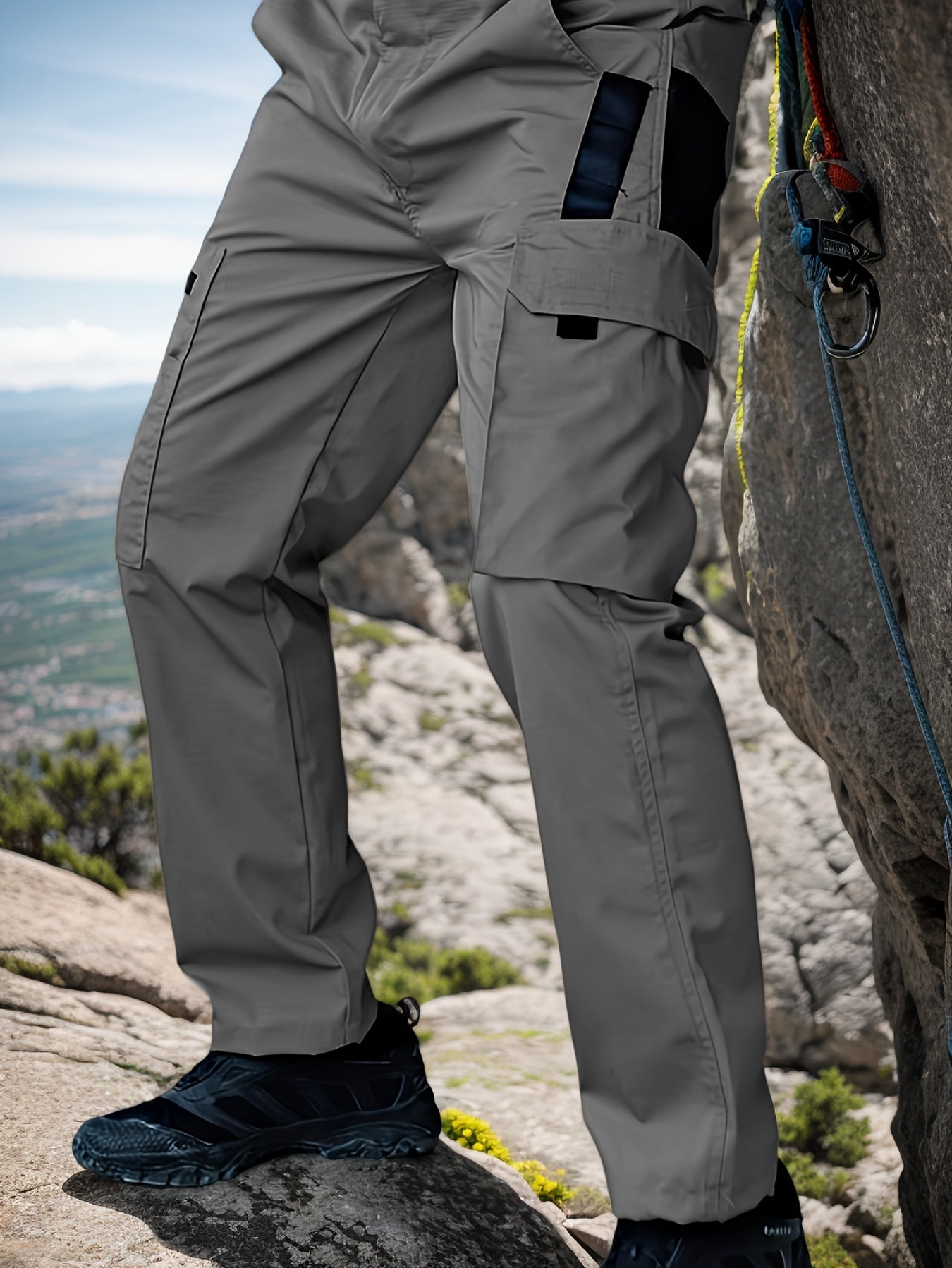 Men's Tactical Cargo Pants, Durable Multi-Pocket Workwear