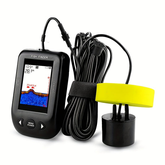 Portable Fish Finder Fishing Sonar Sounder 100M Depth Range 45 Degrees Sonar Coverage