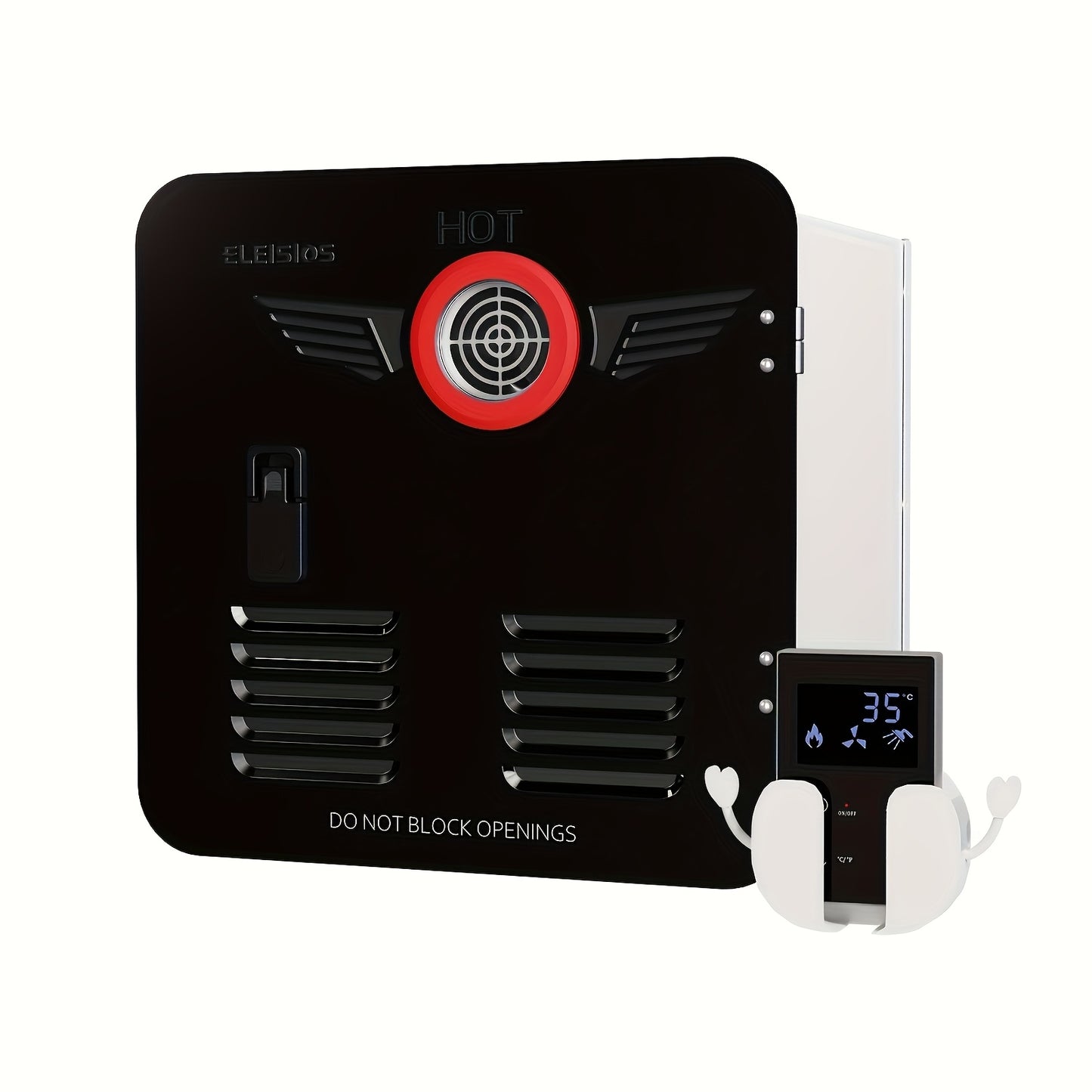 65000BTU RV Instant Hot Water Heater, 2.2GPM, DC 12V, Sleek Black with Red Accent, LED Display & Remote Control