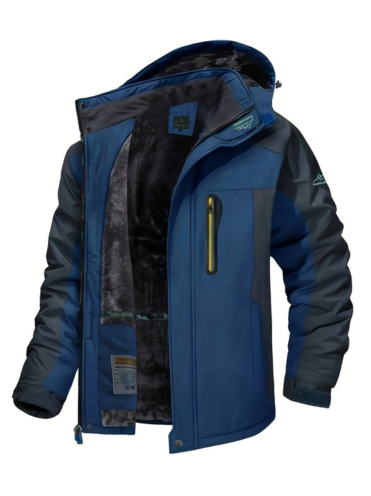 Men's Winter Sports Jacket with Detachable Hood