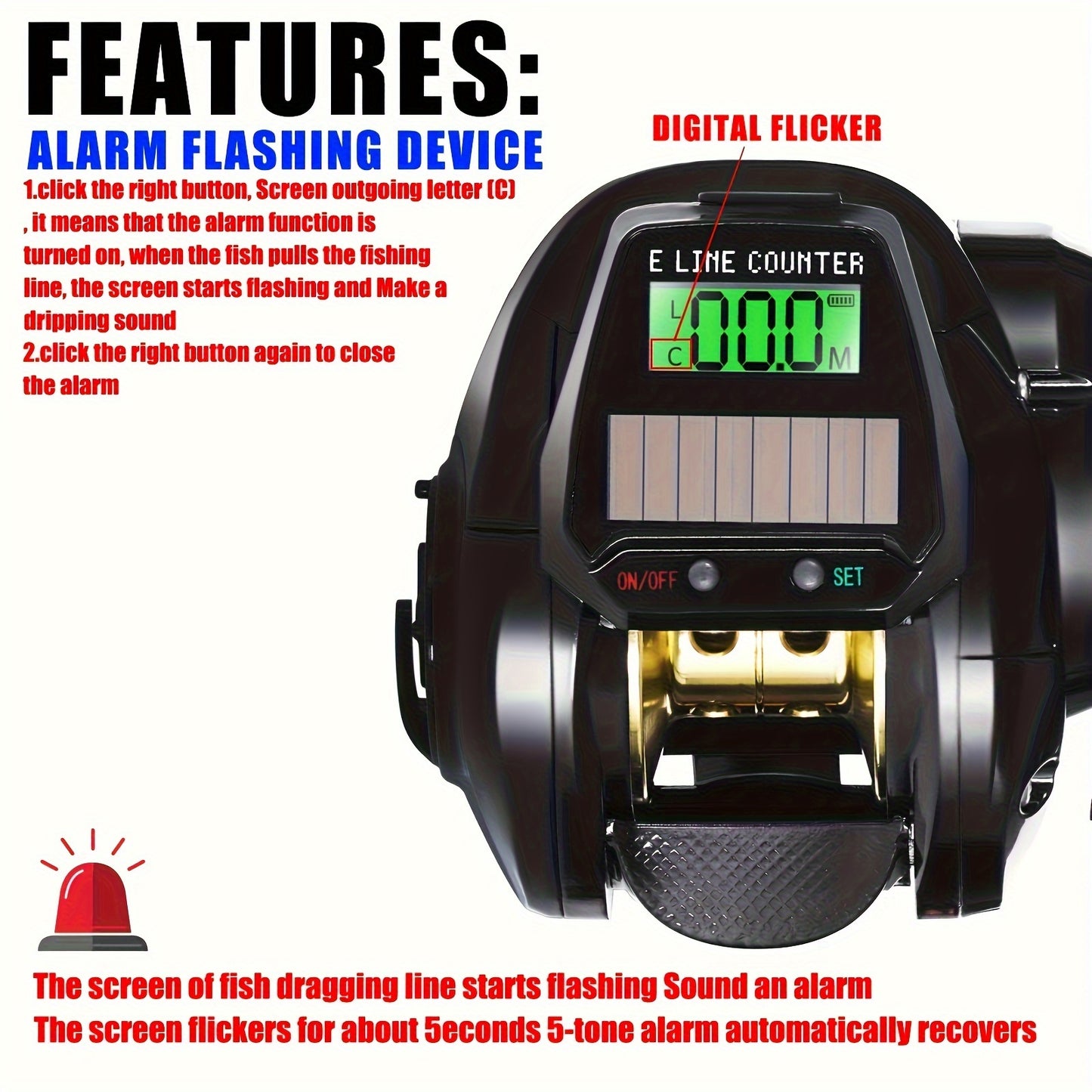 Electronic Baitcasting Fishing Reel: Variable Speed Adjustment