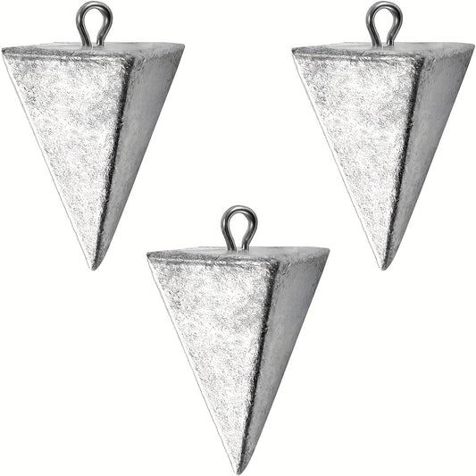 6/10pcs Pyramid Sinkers Fishing Weights Fishing Sinkers, available weights are 1oz, 2oz, 3oz, 4oz, 5oz, 6oz, 8oz