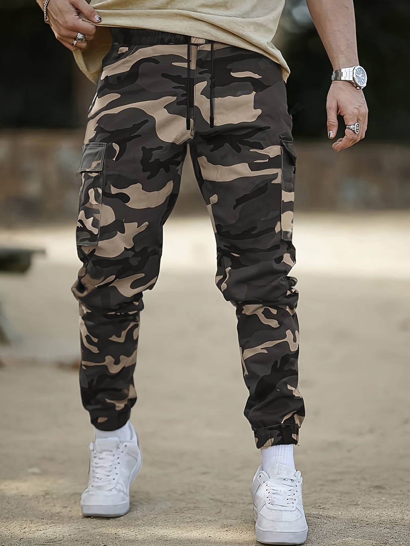 Men's Camouflage Multi-functional Cargo Pants