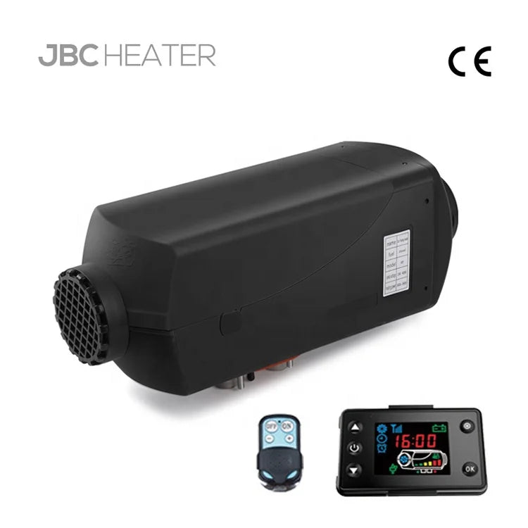 LCD Digital Remote Control JBC Heater 12V/24V 5KW All-in-One Diesel Air Parking Heater for Cars Trucks RVs-CE & RoHS Certified - Alpine Outdoor Supplies and More