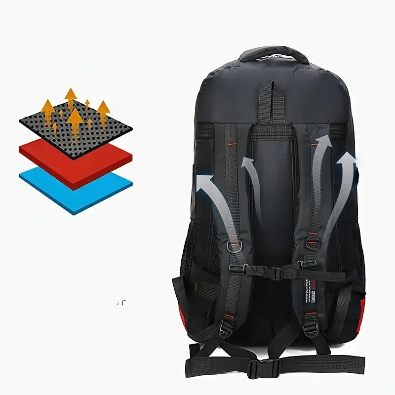 Backpack Waterproof Lightweight Durable, Large Capacity Travel Backpack Suitable For Hiking, Mountaineering, Camping