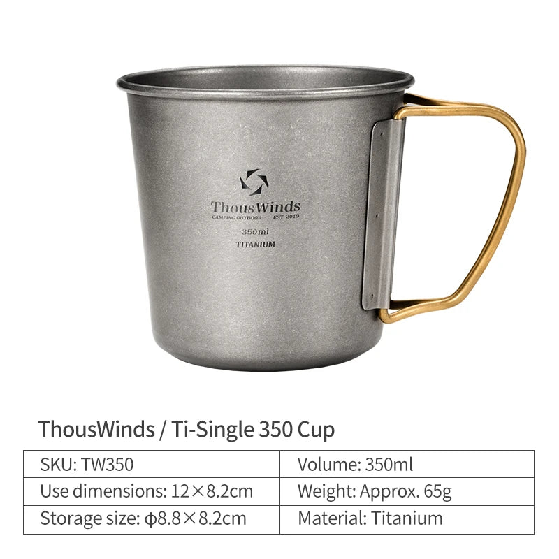 Titanium Camping Cup Outdoor Mug