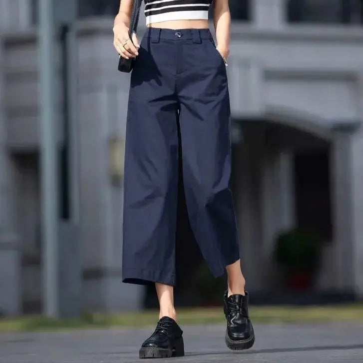 High Waist Wide Leg Pants Women's Spring And Autumn