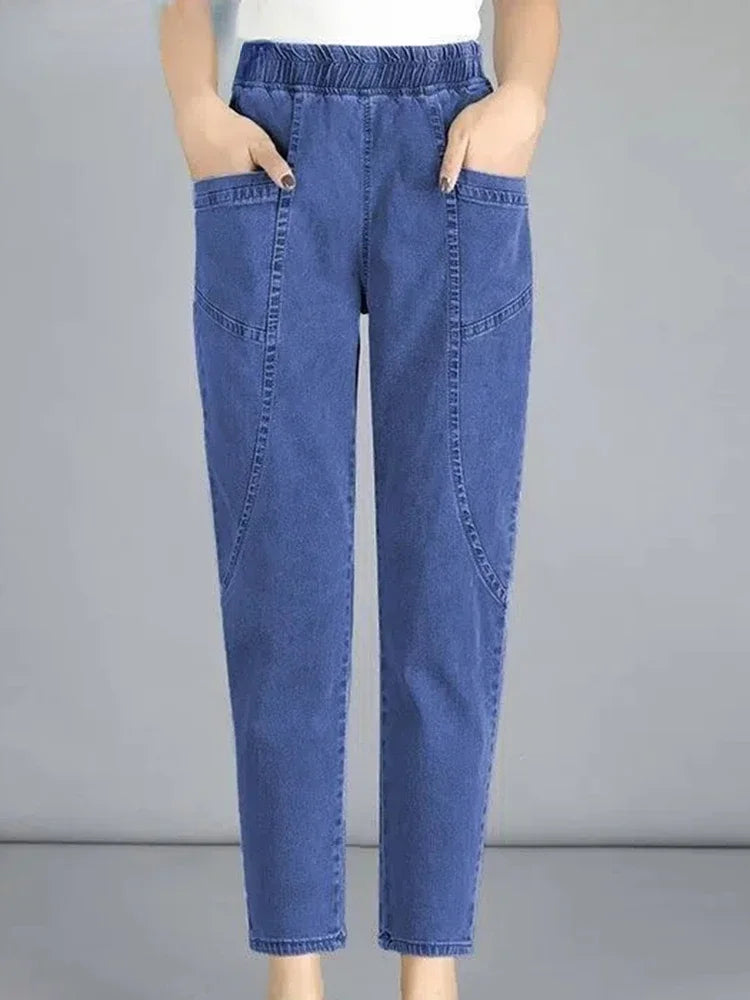 Ankle-length Harem Jeans Baggy Casual Mom's Denim Pants