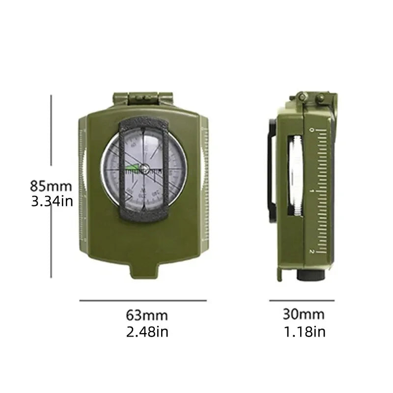 Waterproof High Precision Compass With Professional Military  Metal Sight