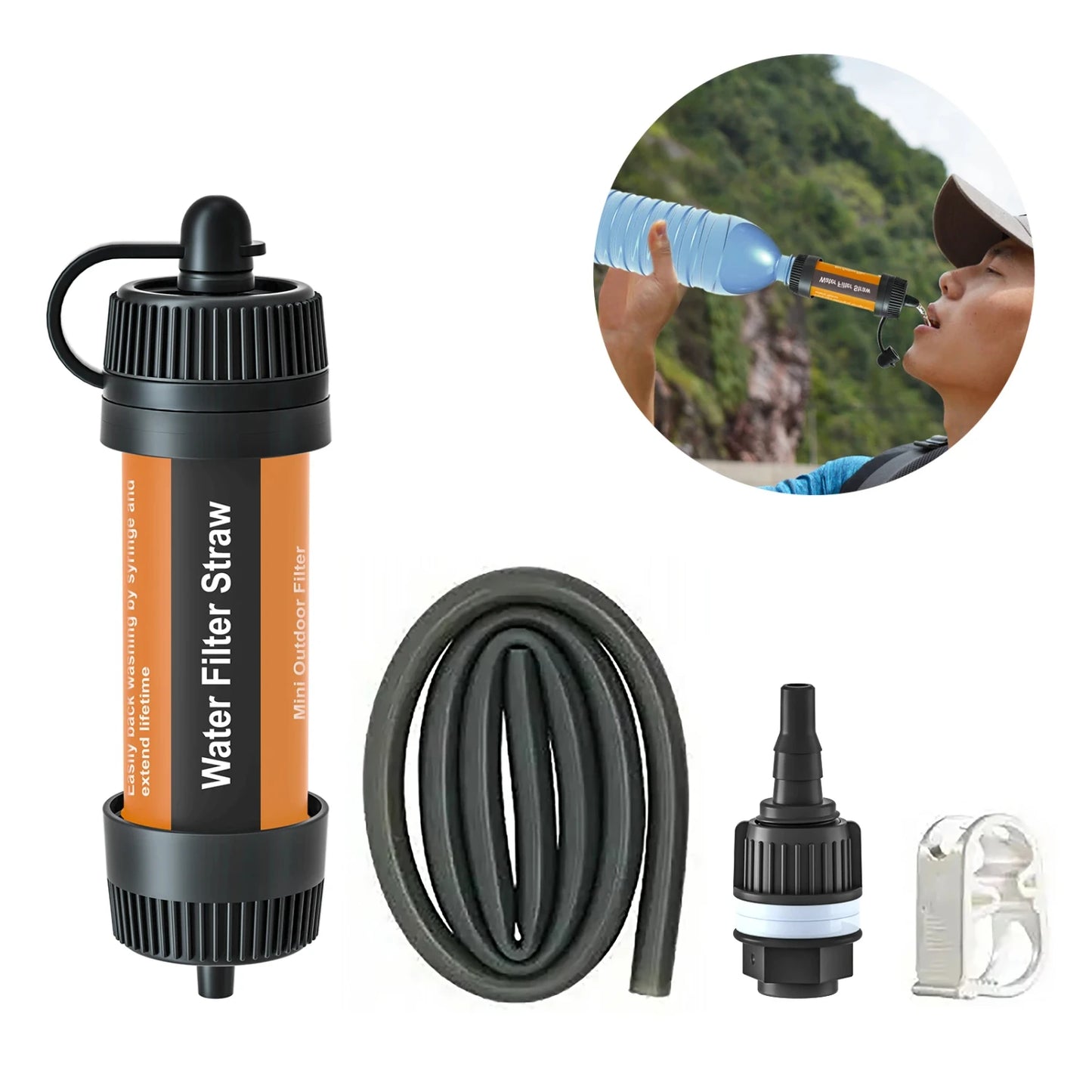 Outdoor Water Filter Straw Portable Water Purifier