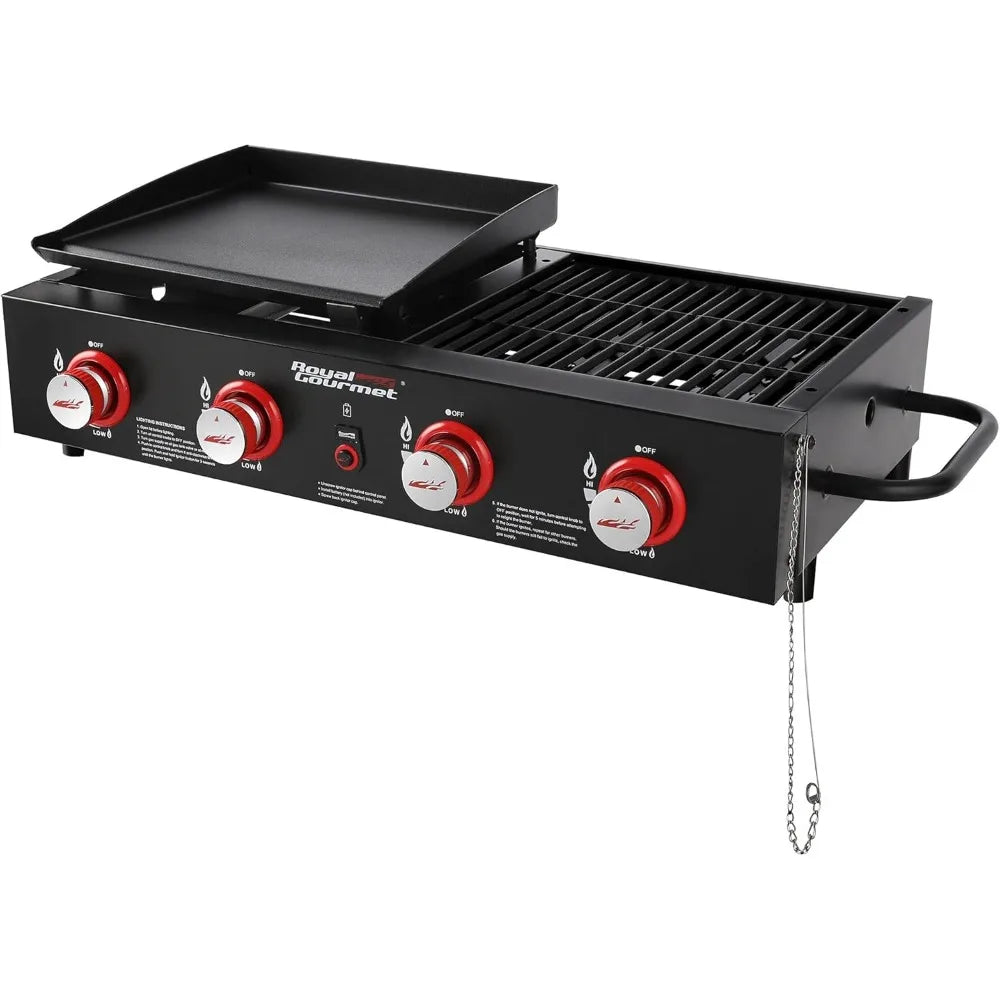 4-Burner Tailgater Grill & Griddle Combo