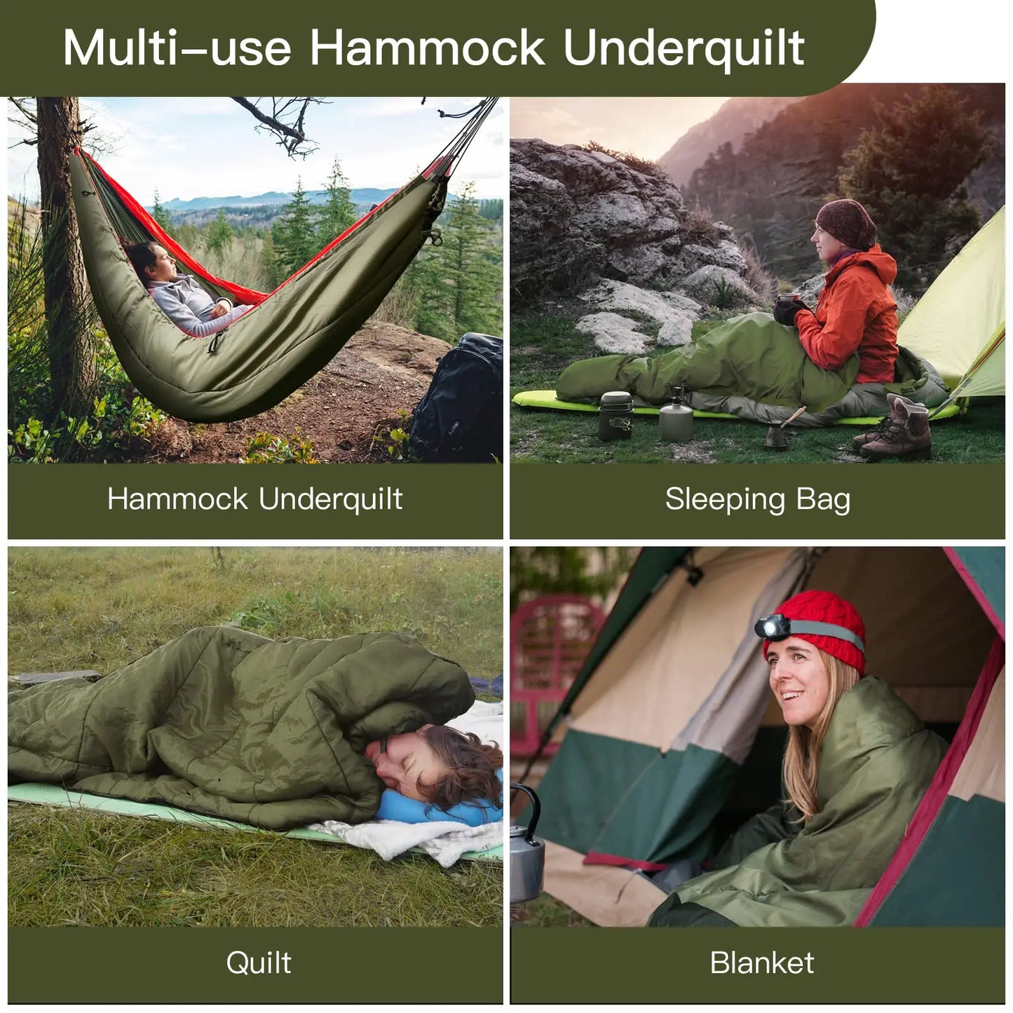 Night Cat Hammock Sleeping Bag Insulated Under Blanket, 4 Seasons.