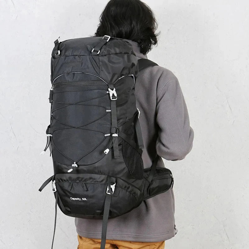 50L Backpack, Waterproof Bags. For Women Men