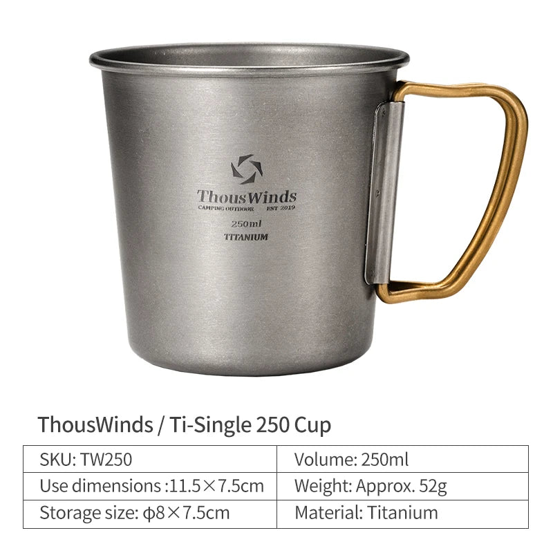 Titanium Camping Cup Outdoor Mug