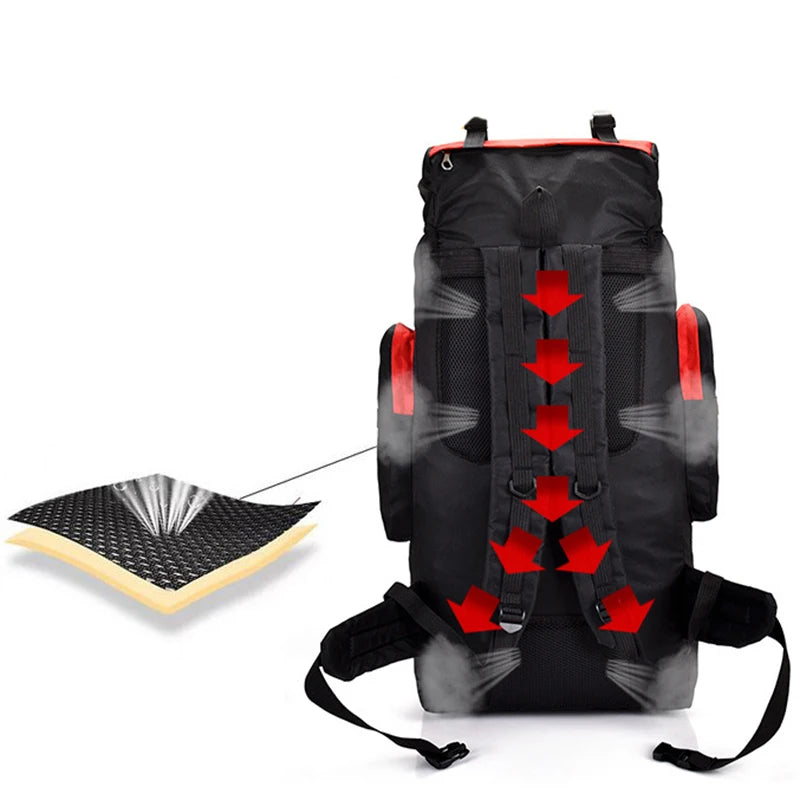 90L Backpack Women Men Large