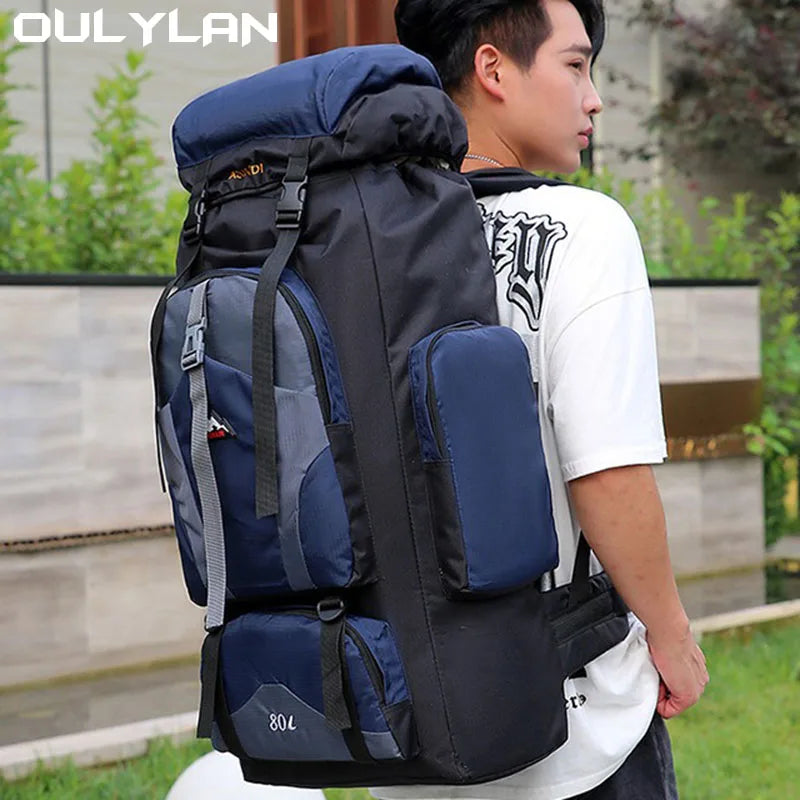 Large Bag 80L Backpack Women Men Waterproof