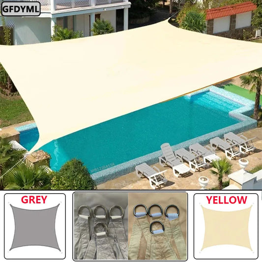 3x5m3x6m4x5m Waterproof Sunshade 300D Shade Protection Shade Sail Awning Camping Shade Cloth Large Outdoor Canopy Garden Yard