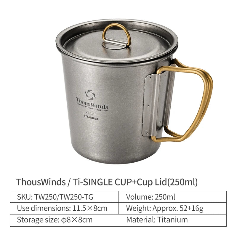 Titanium Camping Cup Outdoor Mug