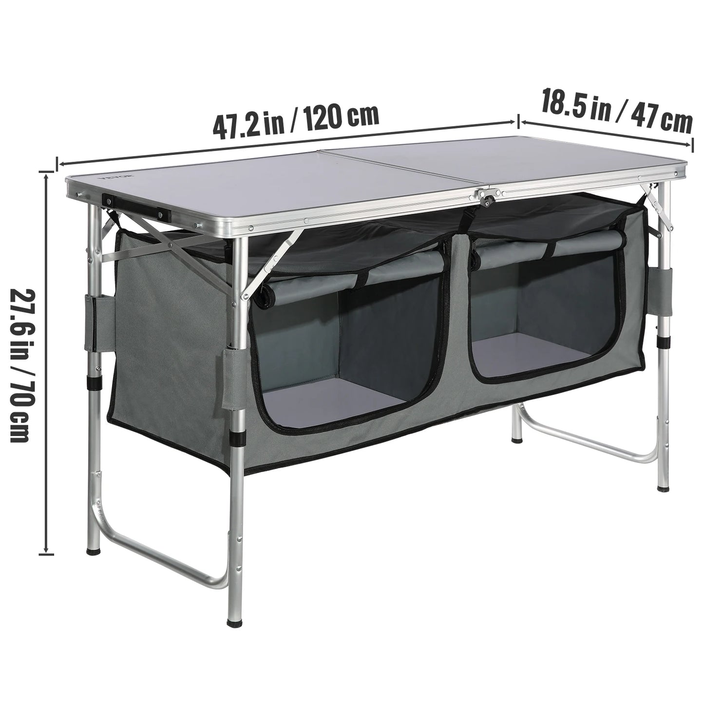 Camping Outdoor Kitchen Table Cabinet Foldable