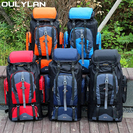 80L Backpack Women Men Waterproof