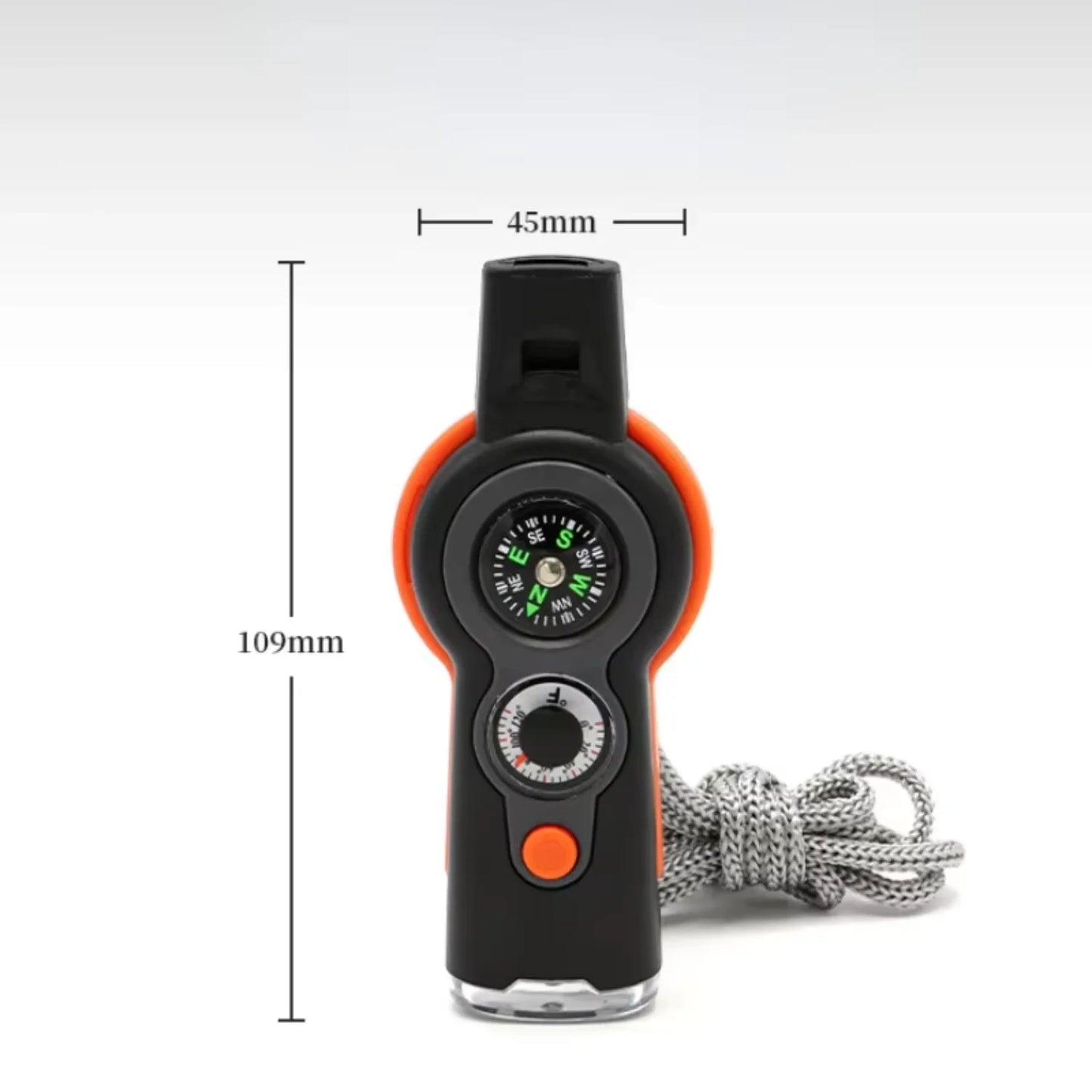 7 in 1 Whistle Outdoor Multifunction Compass