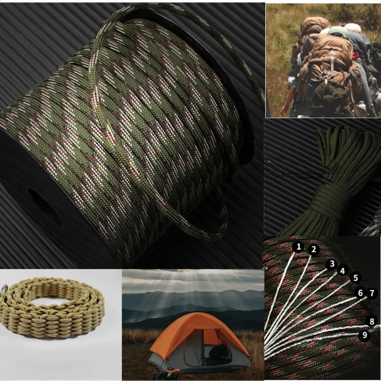 High-Quality 650 Military Grade 4mm Paracord