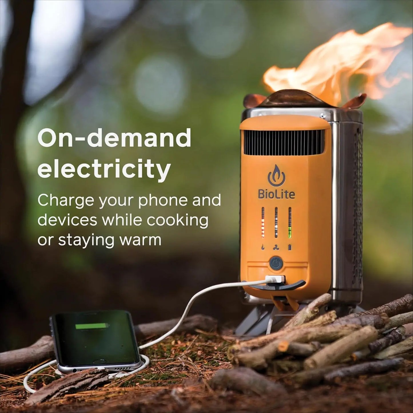 CampStove 2+ Wood Burning, Electricity Generating & USB Charging Camp Stove