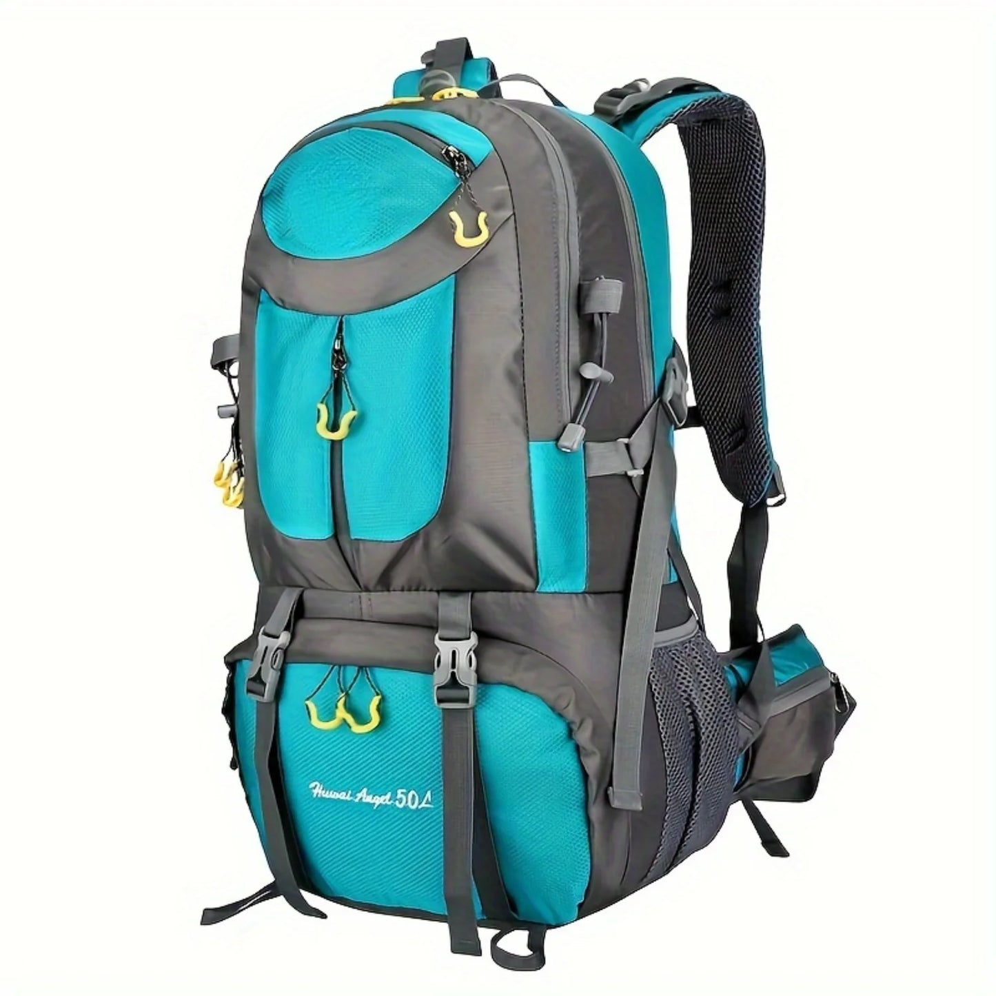 50L Waterproof Backpack, Large Capacity Mountaineering Bag for Outdoor Travel Climbing Camping, Men Women Suitable