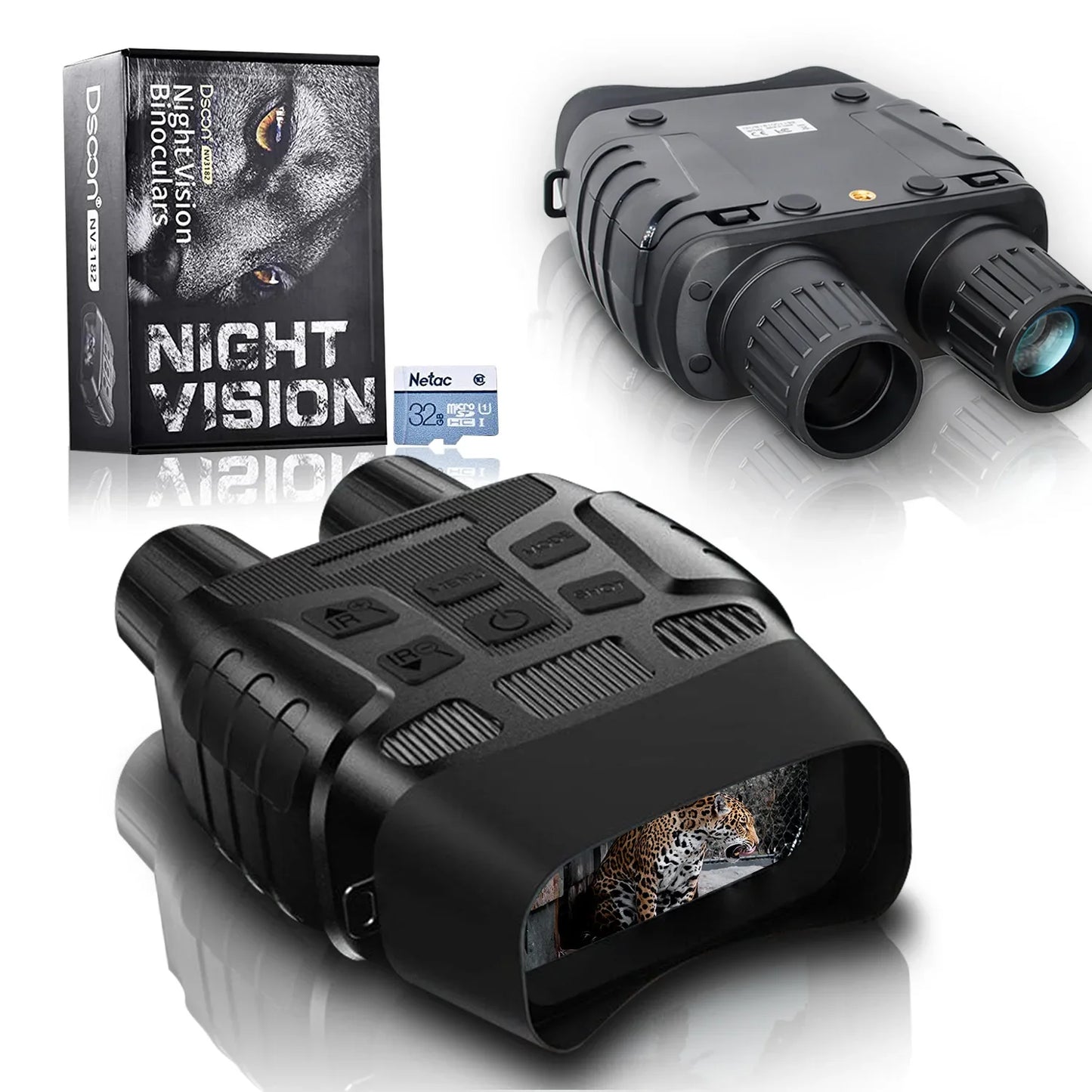 Infrared night vision telescope, 100% Binocular all black night vision device