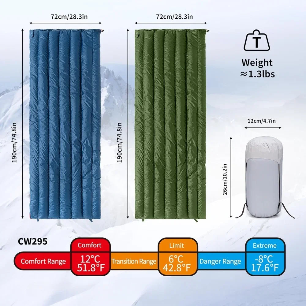 Ultralight Sleeping Bag, Goose Down Sleeping Bag.