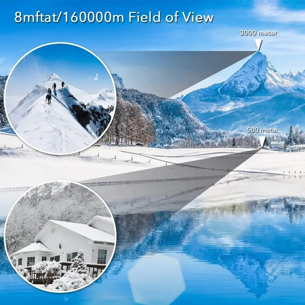 Alpine Outdoor Supplies high-power 80x80 compact binoculars with HD wide-angle view, suitable for adults and easy to carry.