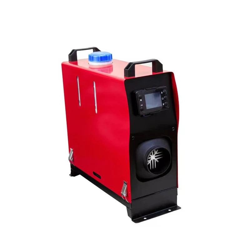 Alpine Outdoor Supplies 12V 8KW diesel car heater with LCD monitor, compact design, quick heating for trucks and buses.
