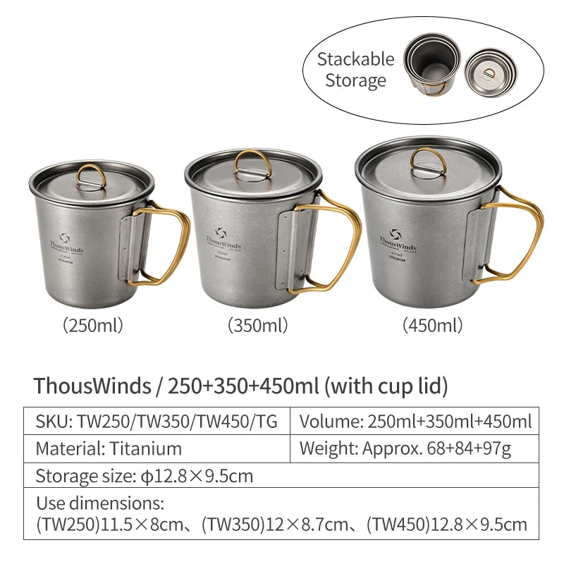 Titanium Camping Cup Outdoor Mug