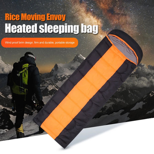 Winter Heating Sleeping Bag Type-C 5V Electric Heated Cushion 3-Level Temperature.